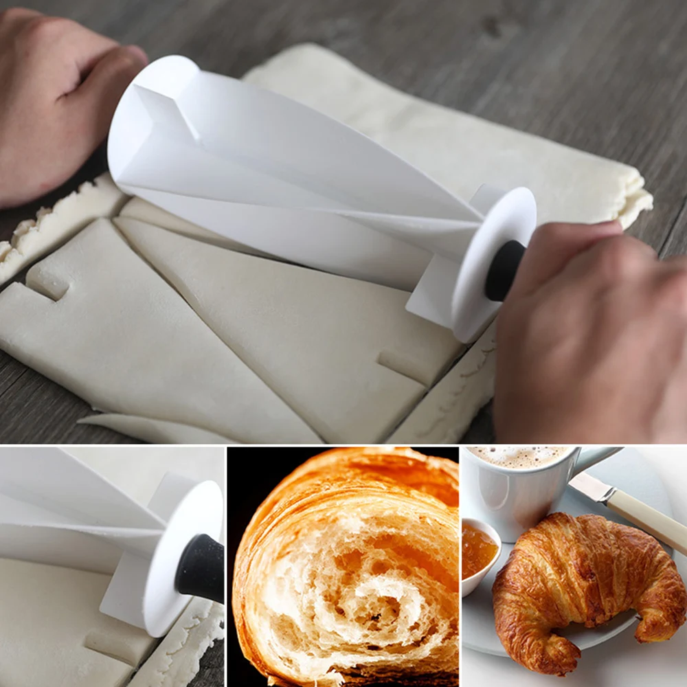 DIY круассан Скалка антипригарный резак торт тесто ролик запеченные круассан Кондитерские лапши печенье выпечки инструменты C1187 b