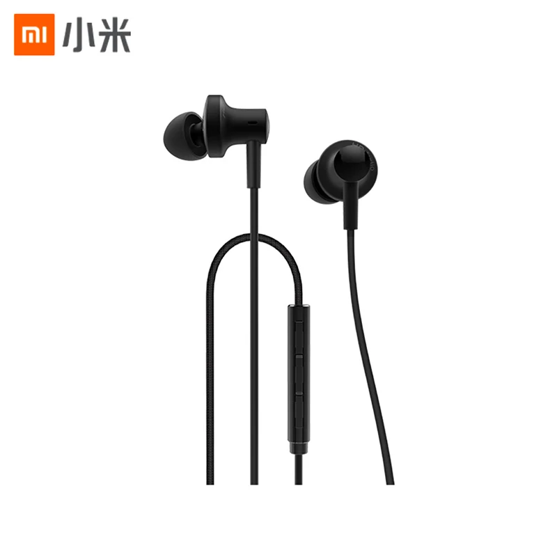 

Xiaomi Circle Iron Headsets 2nd Original Black Earphones 3.5mm Wired Music Headphones fone de ouvido