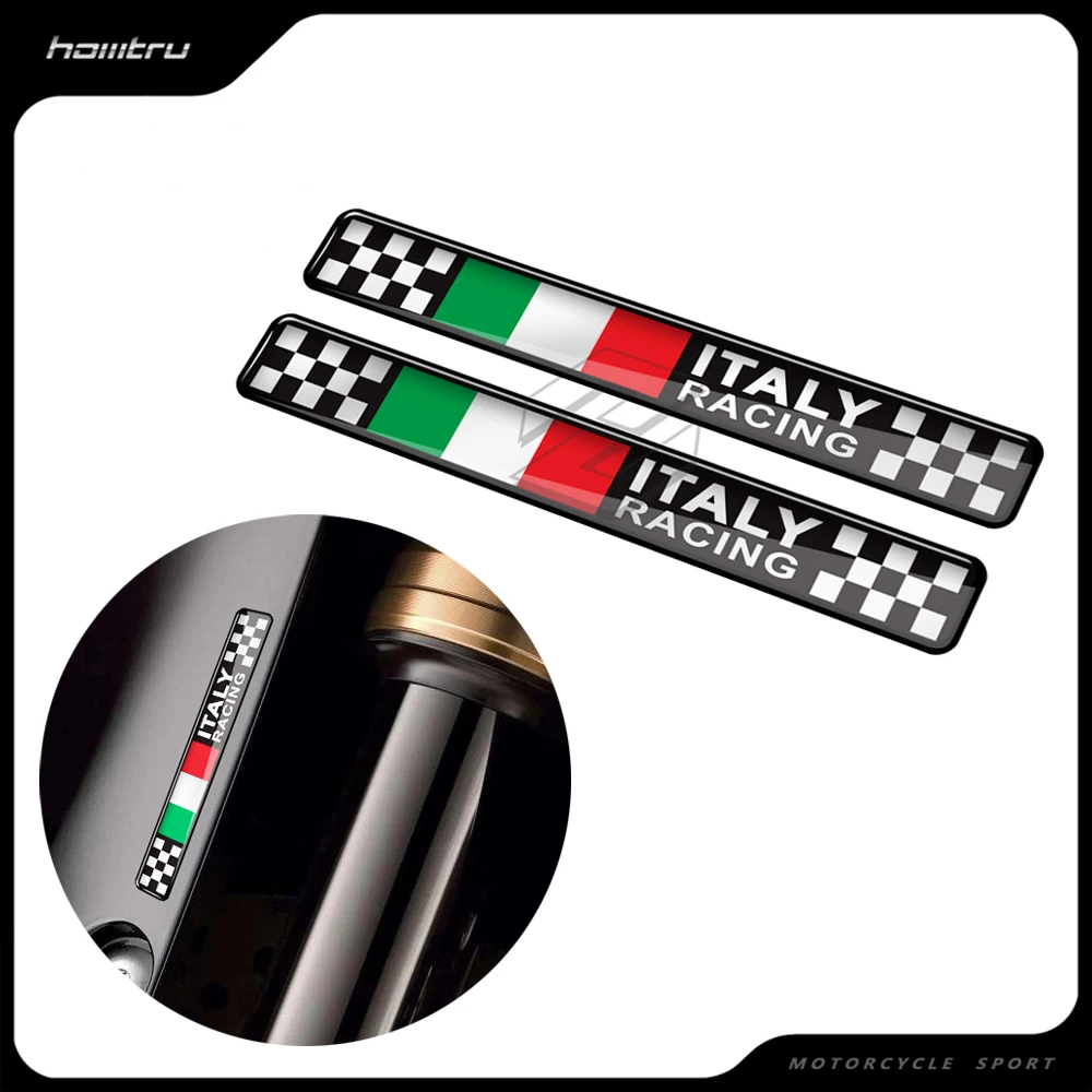 3D Resin Motorcycle Decal Italy Racing Sticker Case for Ducati Aprilia Piaggio Vespa Sprint 50 150