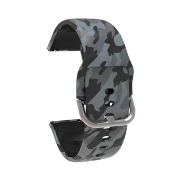 

For Haylou Solar LS05 22mm Dynamic Watch Band Waterproof Flowery Color Painting Silicone Strap