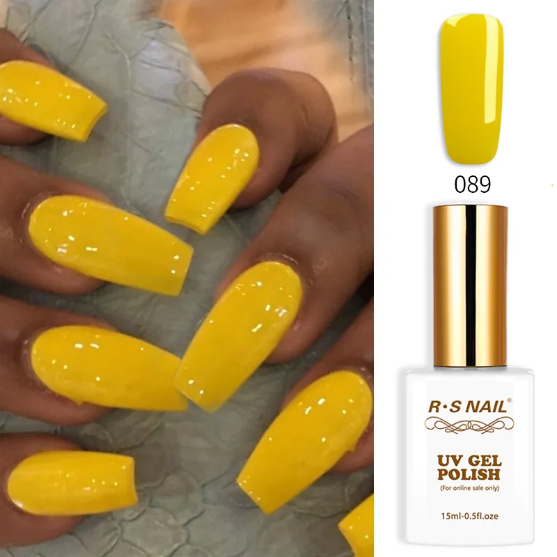 RS NAIL UV Nail Gel Polish 15ml Nail Art Lacquer Soak Off Hybrid Nail Polish Vernis Semi Permanent Varnish Base Top Matte Coat 4