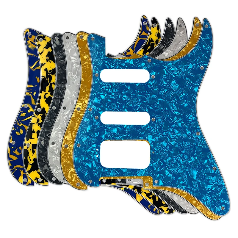 

Xin Yue Guitar Pickguards Suit - For 11 Screw Hole Strat Humbucker HSS Guitar No Control Hole Scratch Plate No Switch Hole