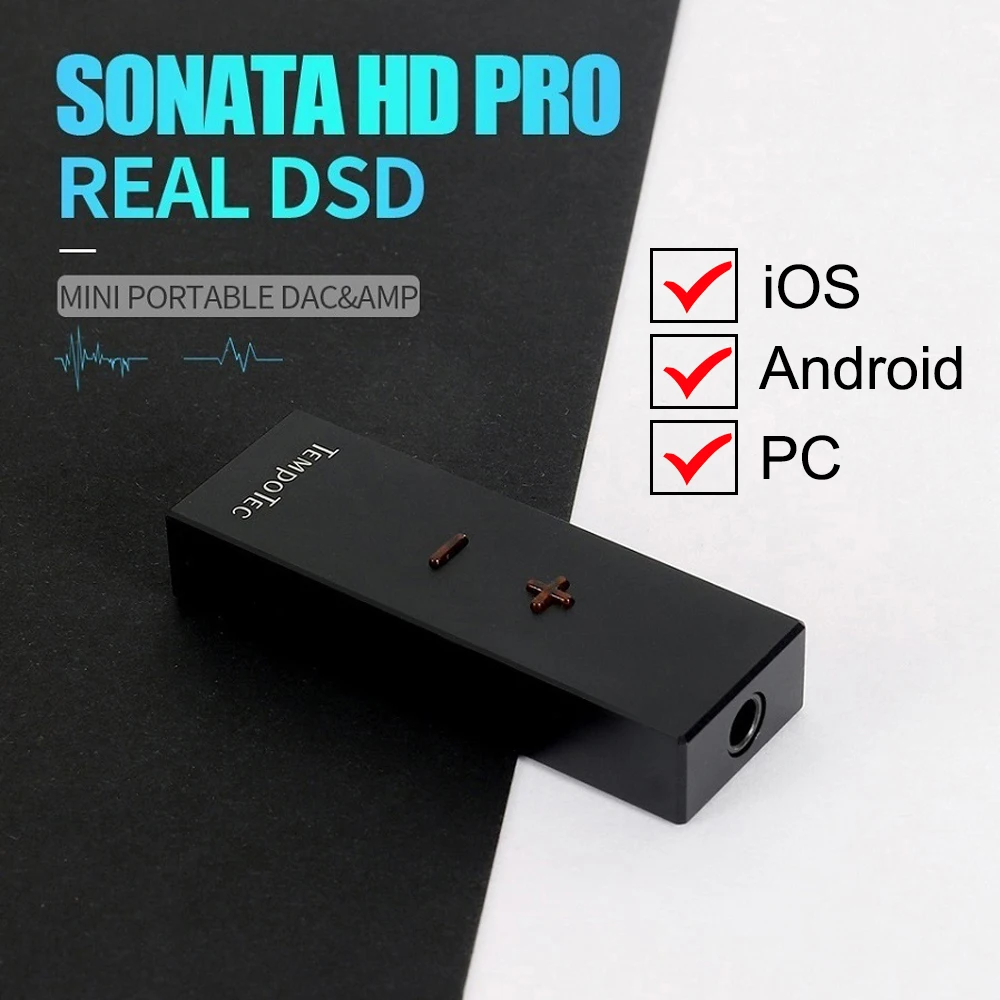 Headphone Amplifier TempoTec Sonata HD PRO type C TO 3 5 mm DSD256 For Android iOS