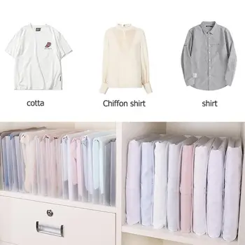 

5/10pcs Plastic Clothes Folding Shirt Folder Clothespins Space Saving Closet Organizer Storage Clothe Peg Cloth Board