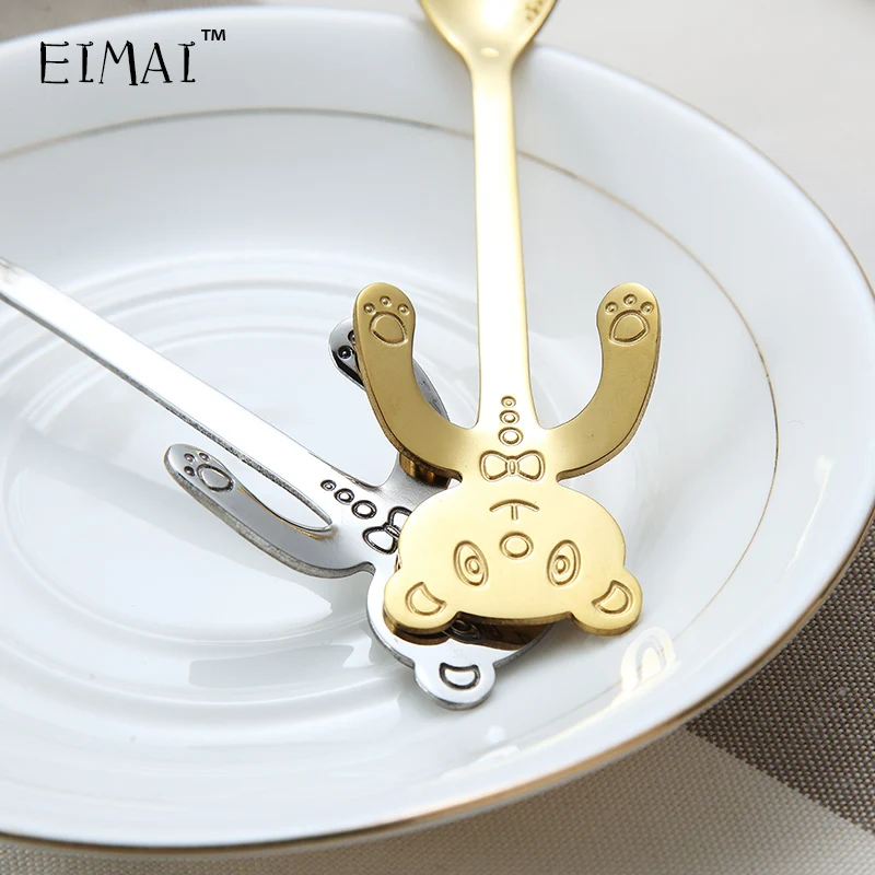 Оригинальная ложка EIMAI из нержавеющей стали 304 для кофе Spone Cat десерт мороженого