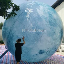 8 м открытый надувной освещенный лунный шар со светодиодный Глобус/надувной лунный воздушный шарик "Планета" для украшения