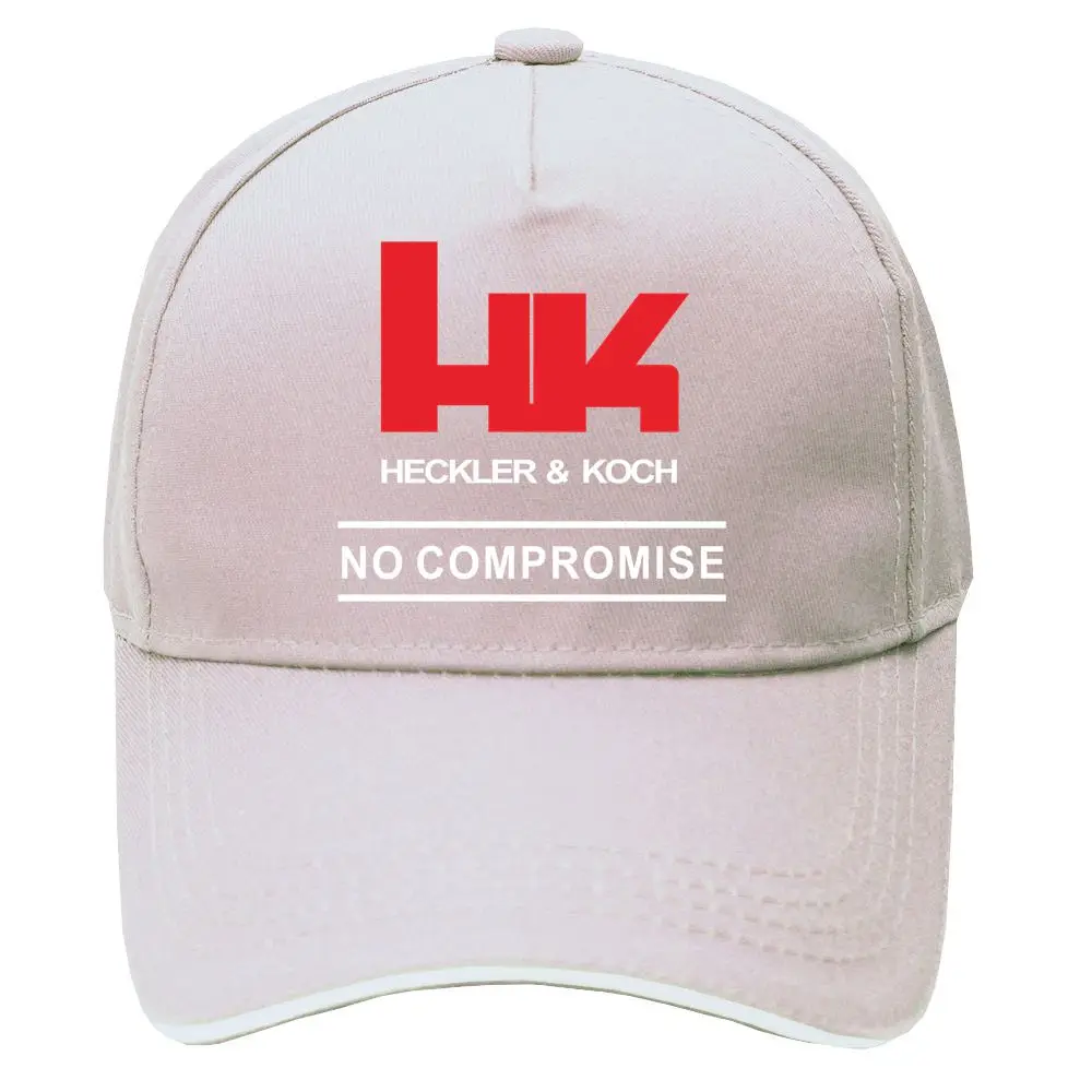 HK логотип Heckler Koch огнестрельное оружие нет компромисса Кепка бейсбольная кепка бейсболка шапка хип хоп Кепка с регулировкой размера шапки