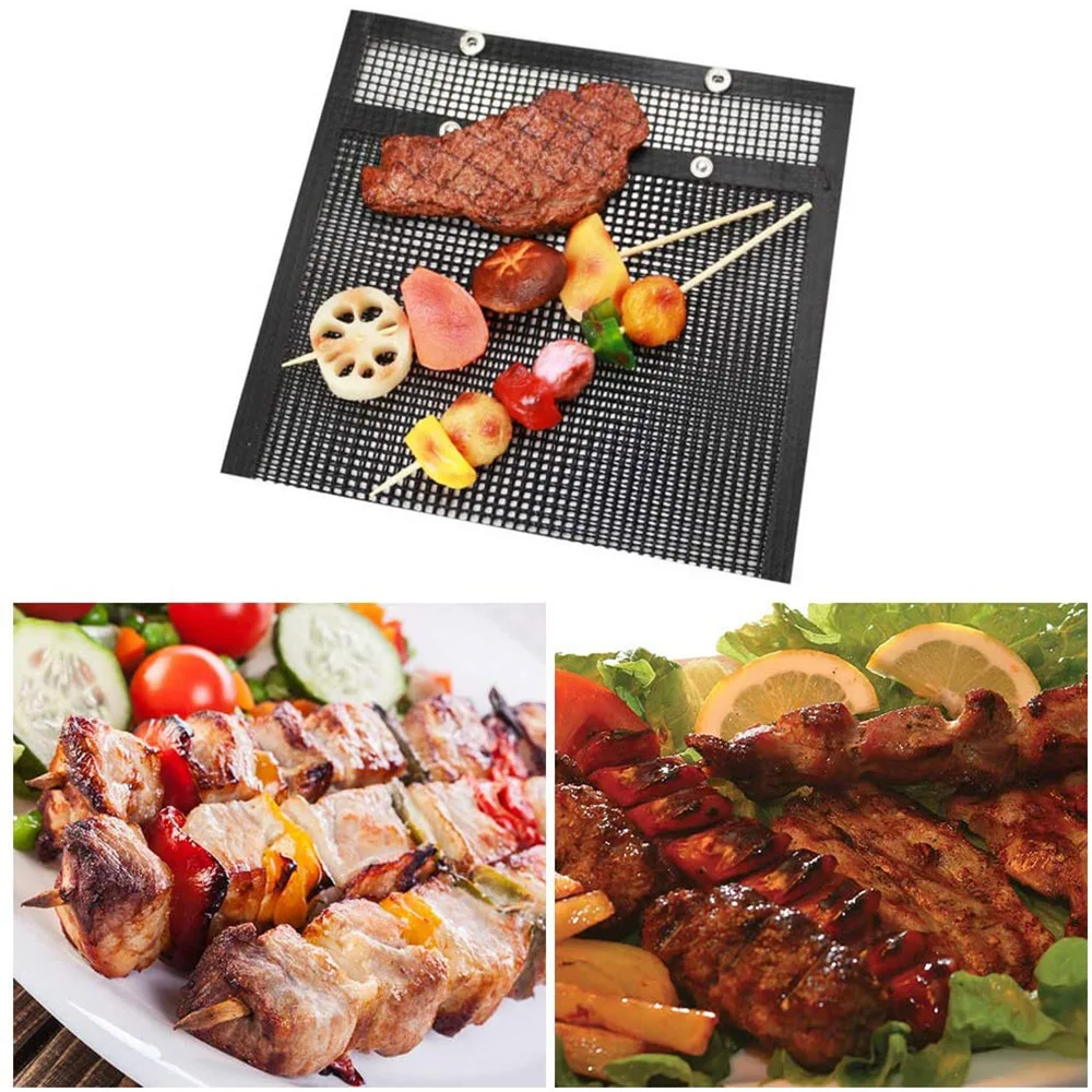 Non Stick Bbq Mesh Grill Bags High Temperature Resistant Reusable Easy