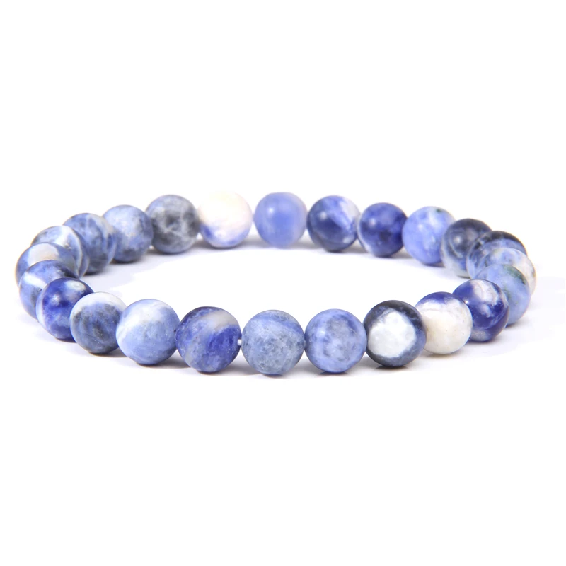 Bracciale Elasticizzato Reiki 7 Chakra In Pietra Naturale Mista Con Perline Rotonde Per Ragazze Donne All'ingrosso