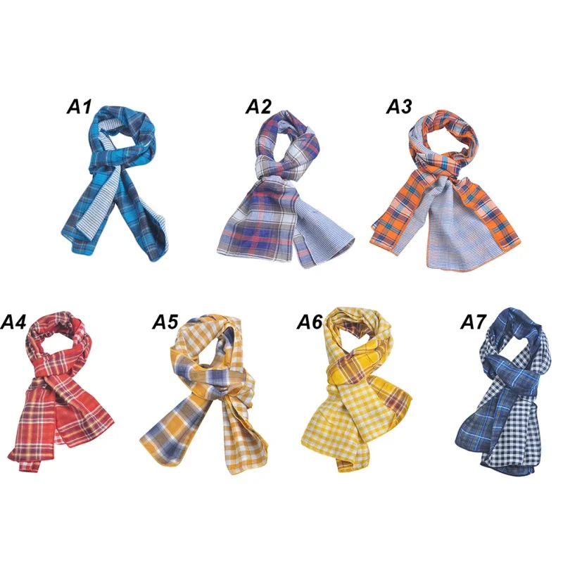 WEIXINBUY/осенне-зимний Повседневный детский модный клетчатый шарф с принтом; Детский Теплый шейный платок; аксессуары для детской одежды