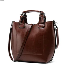 EBOYU Genuine Leather Women Handbags and Purses Totes Bag Top Handle Shoulder Bag Satchel Ladies Crossbody Bags for Women#2629