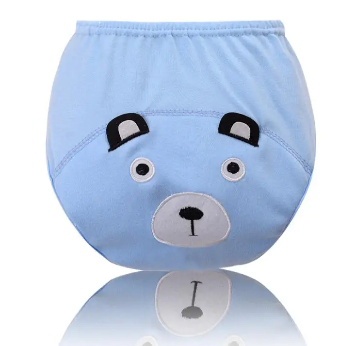 Милые детские подгузники многоразовые подгузники ткань пеленки моющиеся Детские хлопковые штаны для обучения - Цвет: Cartoon Bear