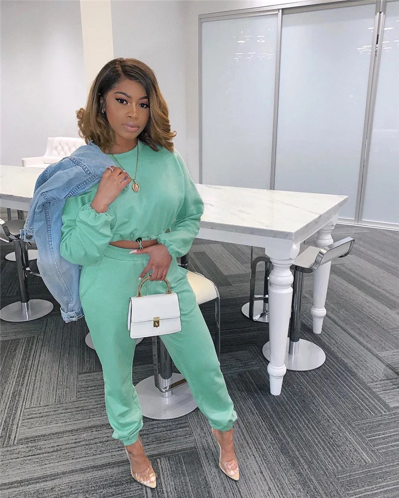 Women Sets Autumn Winter Women 2 Pcs Sweatsuit Pullover Suits Women Outfits Two Piece Tracksuits Casual Sets 2 Piece Set