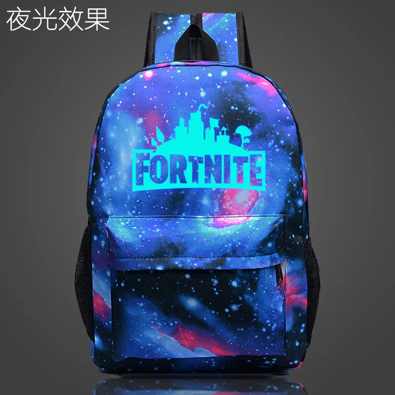 Фото Рюкзак Fortnite для игр, светящиеся школьные ранцы Fortnite для подростков, дорожные повседневные Рюкзаки унисекс для ноутбука №3