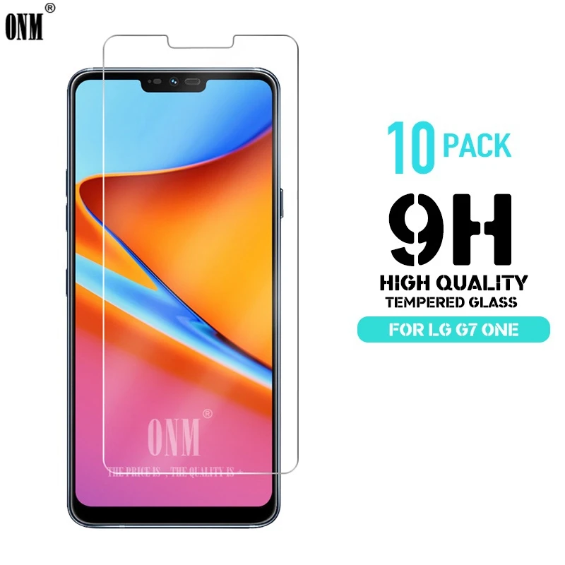 

10 pcs Tempered Glass For LG G7 One Glass Screen Protector 2.5D 9H Premium Tempered Glass on thr For LG G7 One Protective Film