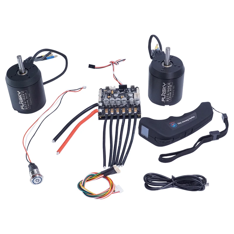

Group D7 Electric Skateboard Kit (Includes dual FSESC6.6 Plus and BLDC 6374 Motors)