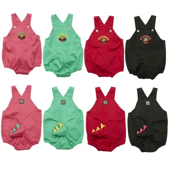 

2020 Summer Girls Clothes Baby Girl Onesies Romper Boys Summer Outfits Sleeveless Bodysuit 4 Colors B