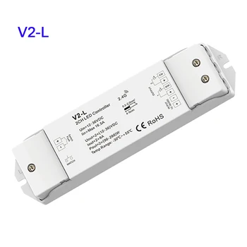 

V2-L Dual Color LED Controller DC12-36V 2CH*8A 2.4G RF Push Dim CW WW led dimmer for Dual Color led strip light