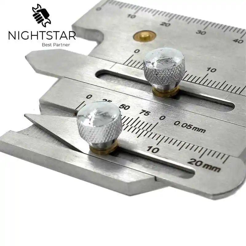 용접 솔기 게이지 비드 게이지 용접 구덩이 테스트 척골 검사 눈금자 전기 용접기 전문 핸드 툴