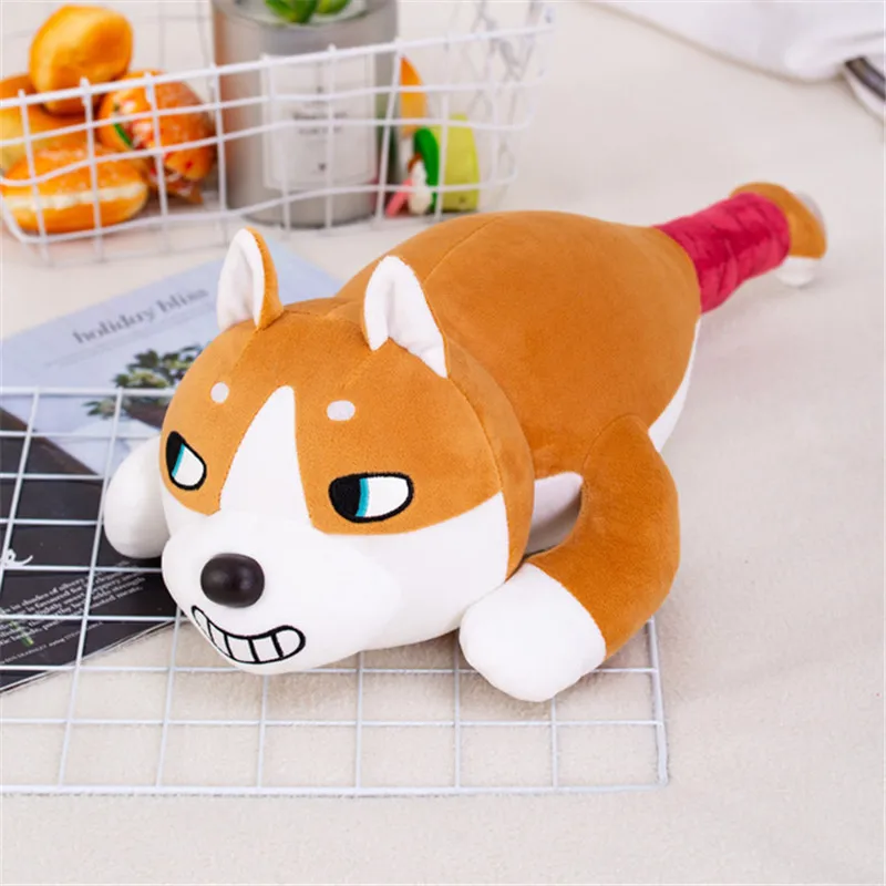 New Sharks Whale Crocodile Chimpanzee Puppy Dog Plush Toys Funny Cartoon Animals Knocks Back Massage Hammer Stuffed Dolls (1)