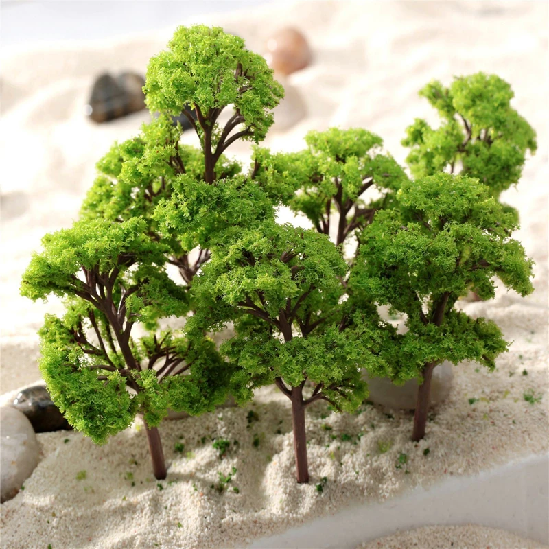 10pcs/Pack 12cm HO OO Scale Model Trees Train Park Railroad Railway Layout Diorama Wargame Scenery Toys