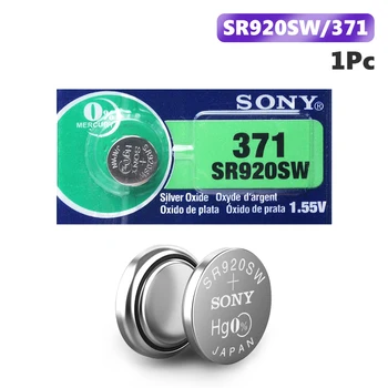 

1pc For Sony 100 Original 371 SR920SW 920 LR920 AG6 LR920 LR69 171 1.55V Silver Oxide Watch Battery Watch Battery MADE IN JAPAN