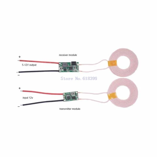 

A19-- 5V 2A ultra hig Current Wireless Power supply Module Transmitter Receiver Charging Coil electronics or teaching