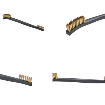 

3Pcs Mini Cleaning Brush Set Brass Nylon Stainless Steel Bristle Gas Stove Cleaner Kitchen Tools Accessories