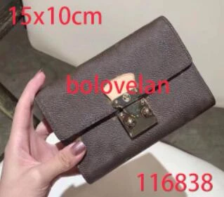 

Luxury brand original color-changing leather compact and elegant appearance with various pockets and credit card slots