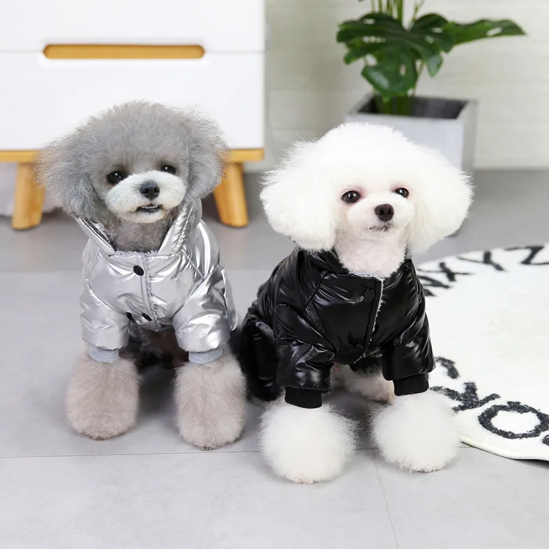 

Одежда для маленьких собак, зимние теплые пальто для щенков, пальто для собак, водонепроницаемая куртка с капюшоном для собак, комбинезоны, модная одежда для чихуахуа