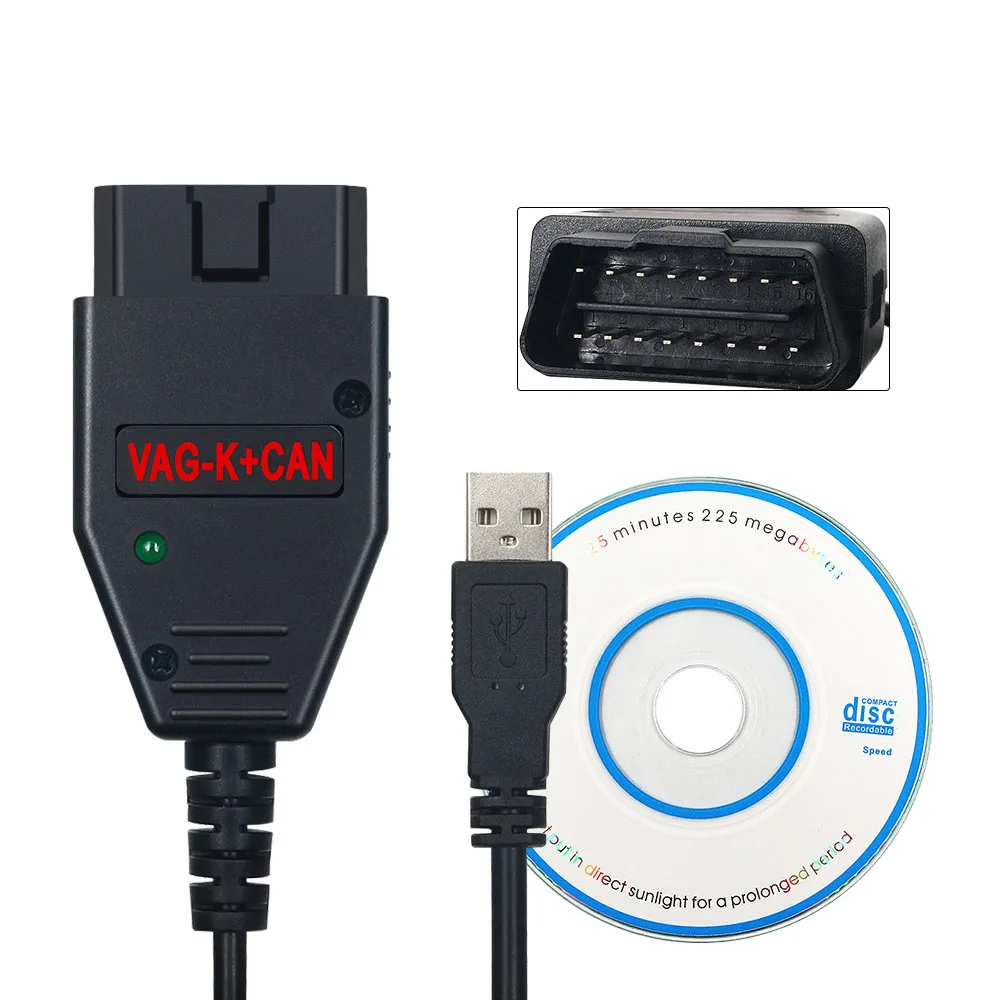 Для VAG K + CAN Commander 1 4 с FTDI FT232RQ VGA к может VAGTacho 3 01 OBD2 USB кабель для Opel Подушка