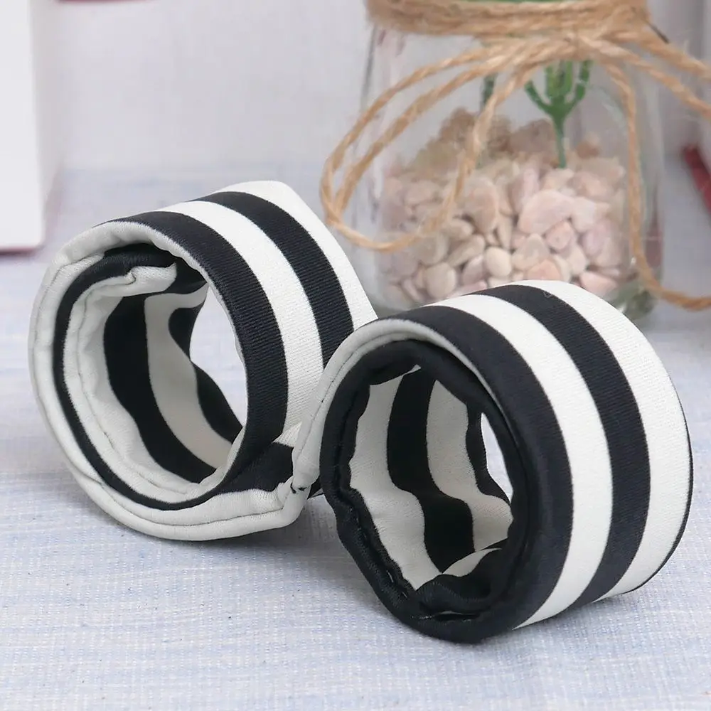 1 Pcs Leopard Print Hair Bun Maker Donut Styling Hair Fold Wrap Snap Accessories for Children Curler Roller Quick Dish Headbands - Color: D