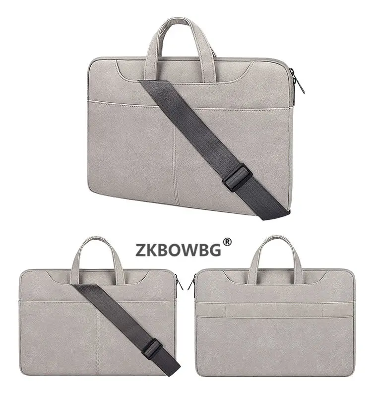 Light Gray PU чехол для ноутбука сумка для Dell Inspiron 15 XPS 15,6 13,3 ноутбук для samsung Chromebook 14 1" 15" 15,6 12 сумка - Цвет: Light Gray