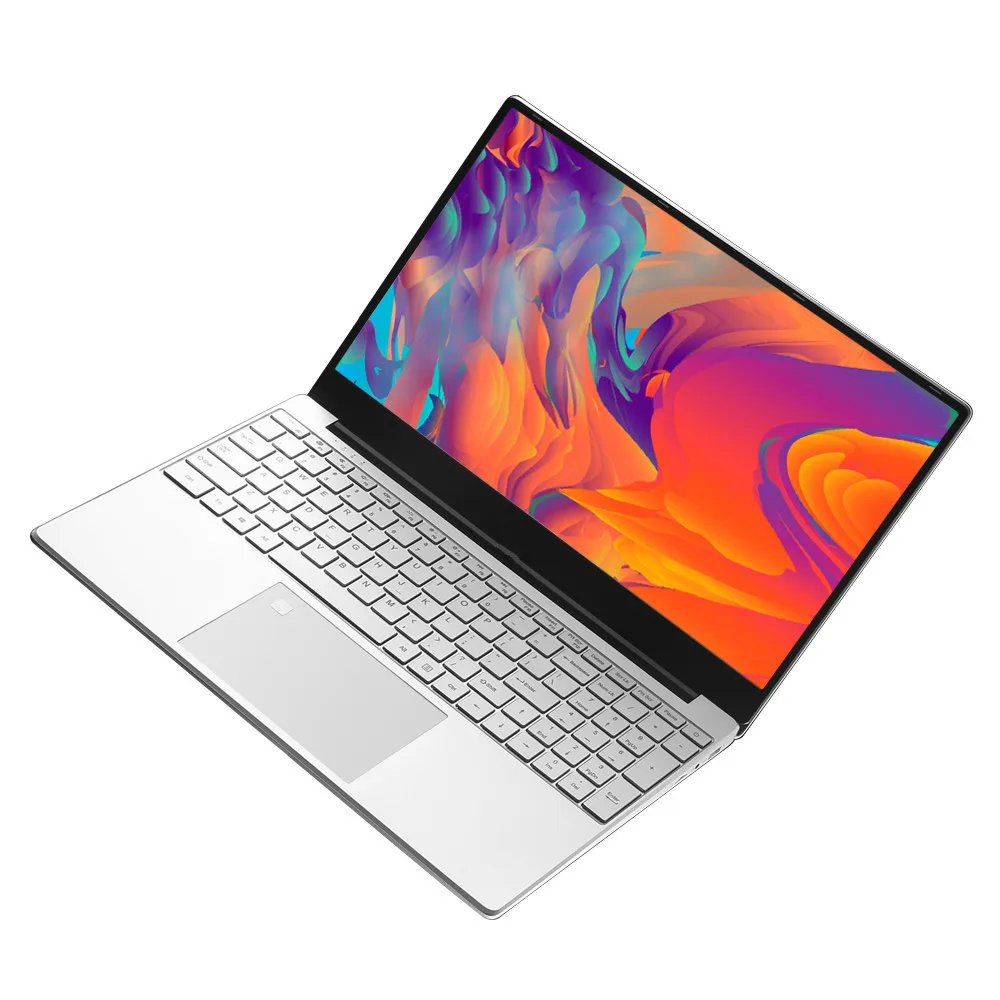 Desbloqueo de huellas dactilares portátiles de 15,6 pulgadas Windows 10 1920*1080 Intel Celeron J4125 12GB de RAM 128GB/256GB/512GB/1TB HDMI portátil
