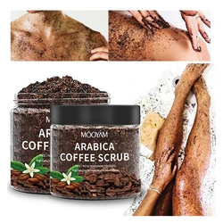 Body Scrub Exfoliating Scrub Arabica Coffee Scrub 2PCS Gentle Cleansing Face Body Bath Salt Exfoliating Mite Deep Cleaning 250g