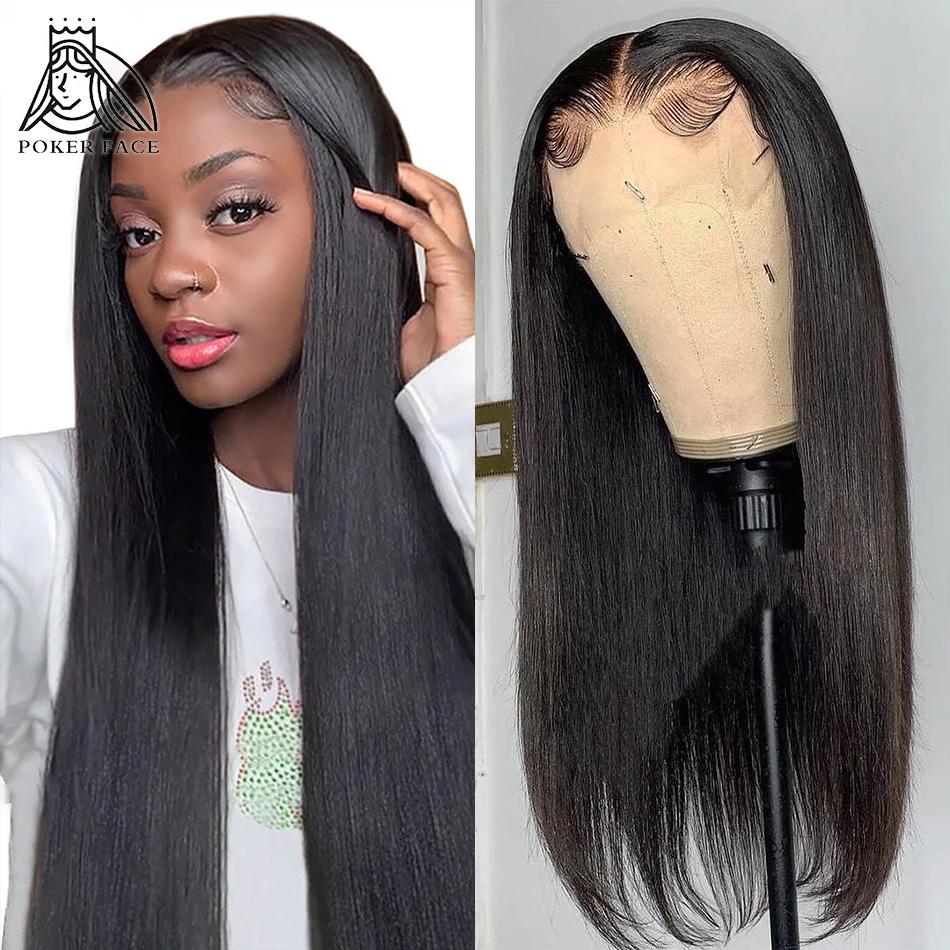 HD Transparent 250 Density 30 32 Inch Straight 13X4 Lace Front Human Hair Wigs Brazilian 5X5 Closure Wig For Black Women | Шиньоны и