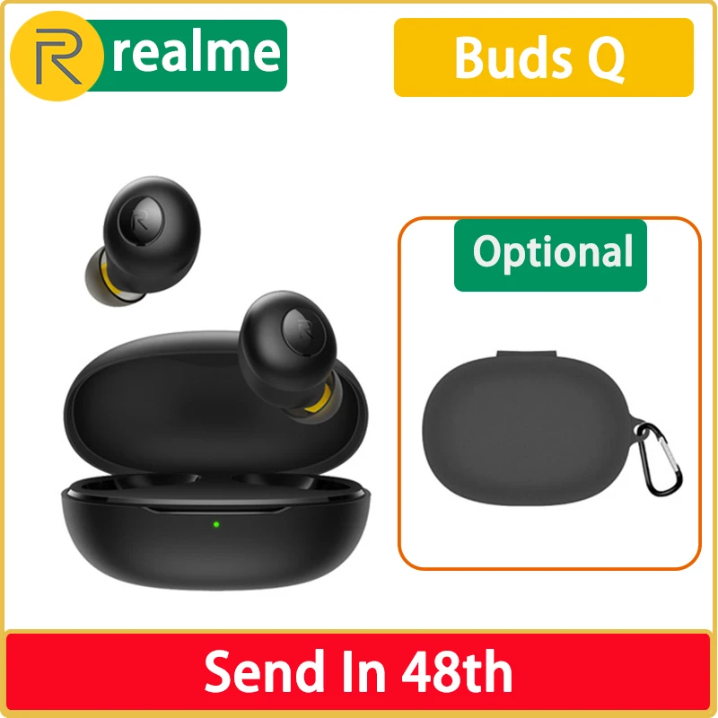 Оригинальные беспроводные наушники Realme Buds Q Bluetooth TWS зарядное устройство 5 0 для X2