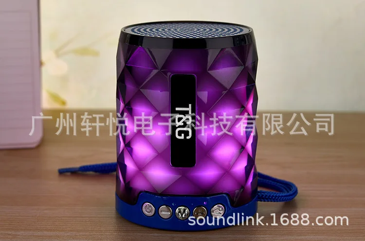 Горячая Tg155 красочный светильник беспроводной Bluetooth открытый портативный карты Instert аудио мини спортивный сабвуфер динамик