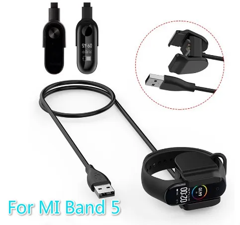 

For Xiaomi Bracelet 5 Charger For M5 Generation NFC Special Clip Charger Free Disassembly Cable Charger TXTB1