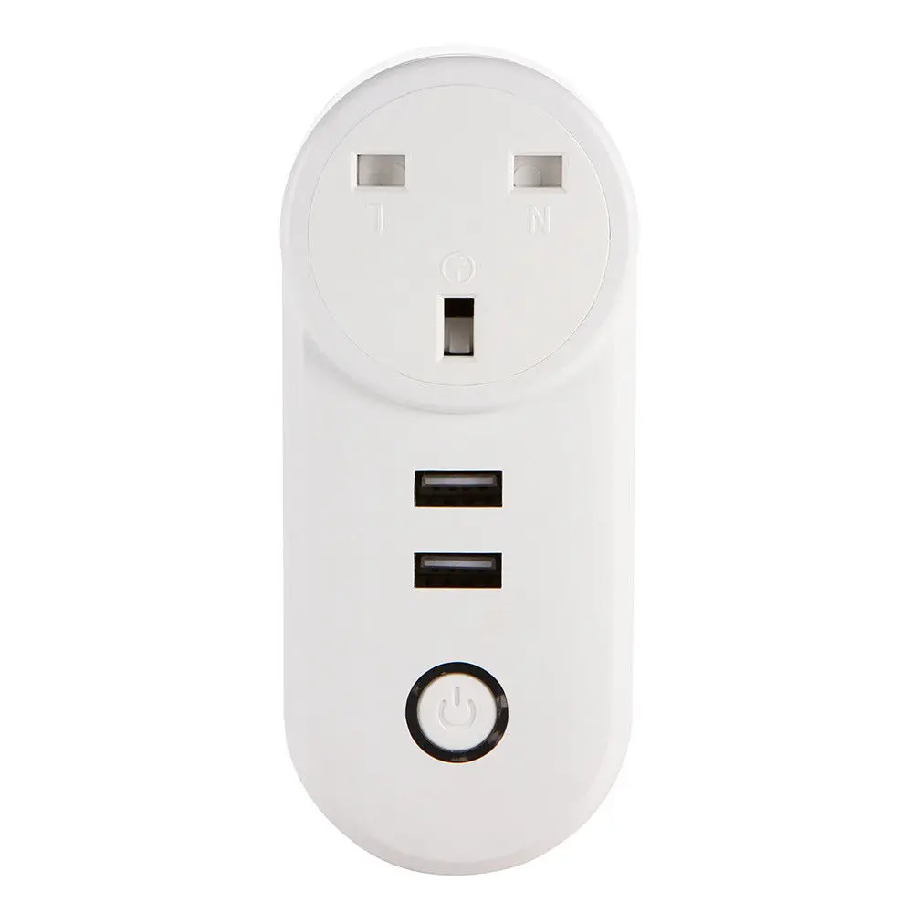 Поп-розетка домашняя умная Wi-Fi розетка умная розетка двойной enchufe usb по сравнению с 10A таймер питание приложение Мини 2,4G Гц WiFi переключатель Голосовое управление