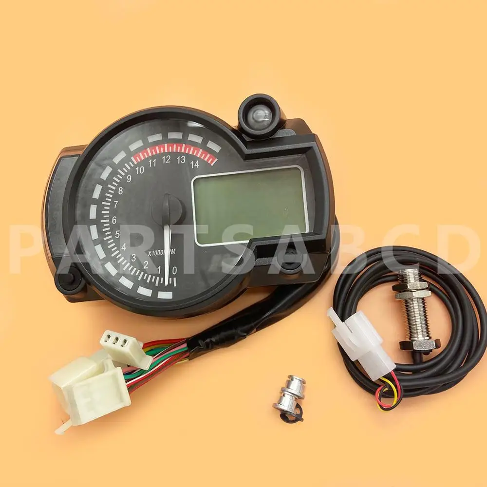 New Motorbike Digital Lcd Km/h Mph Tacho For Koso Rx2n Odometer