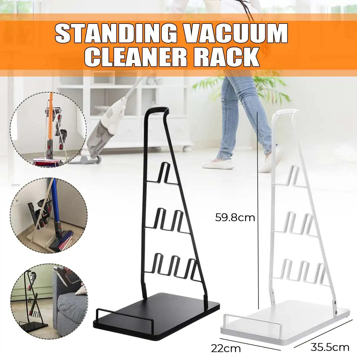 

Home Storage Rack Steel Stick Vacuum Cleaner Stand For Dyson V6 V7 V8 V10 V11 Vacuum Cleaner Storage Accessories