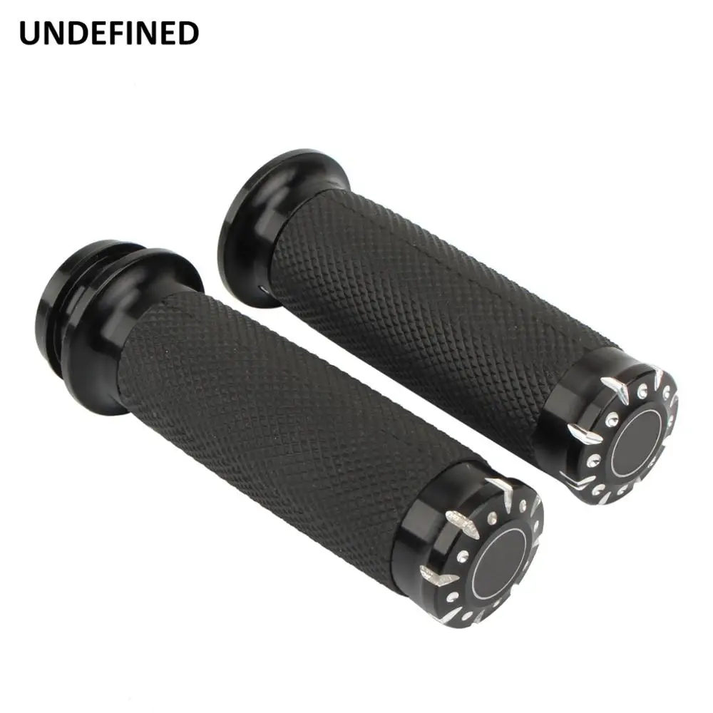 1" Motorcycle HandleBar End Hand Grips For Harley Electra Tour Glide FLT Classic
