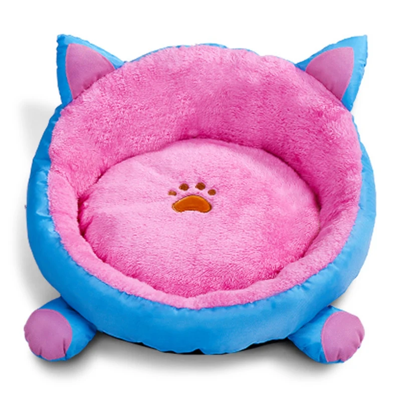 Кошка теплая кровать бархат Удобная Форма уха питомник для щенка Cama Gato Прекрасный мягкий Кот пещера дом для кошки