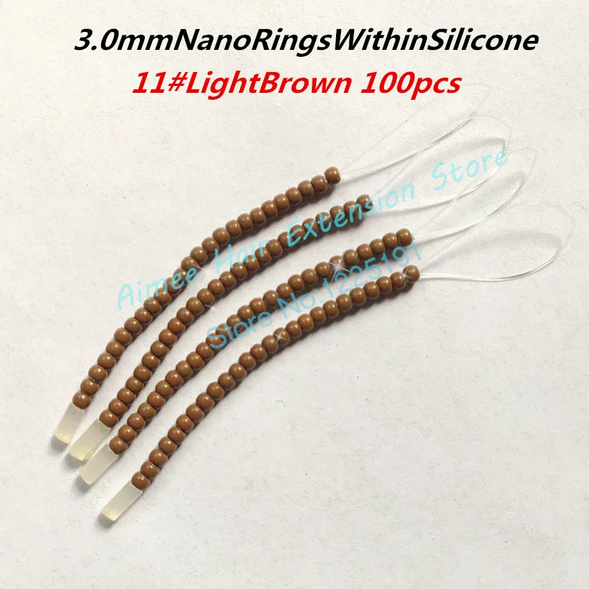 10 комплектов удобное нанесение волос(без крючка иглы) NanoRingsWithinSilicone средство для наращивания волос наборы