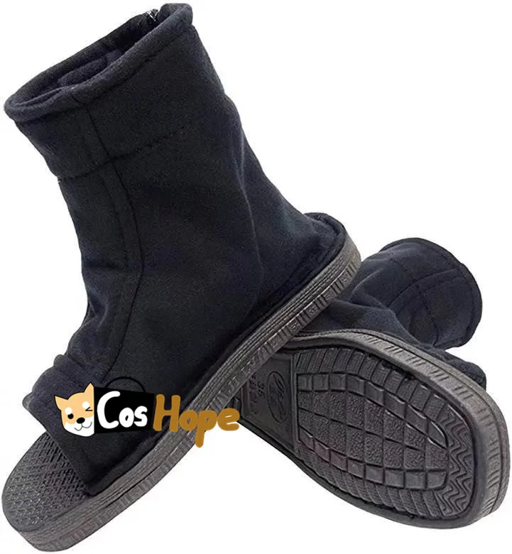 Zapatos de Ninja para hombre, calzado Unisex de color negro, para Cosplay, Akatsuki, Uzumaki, Sakura, Sasuke - AliExpress Novedad y uso especial