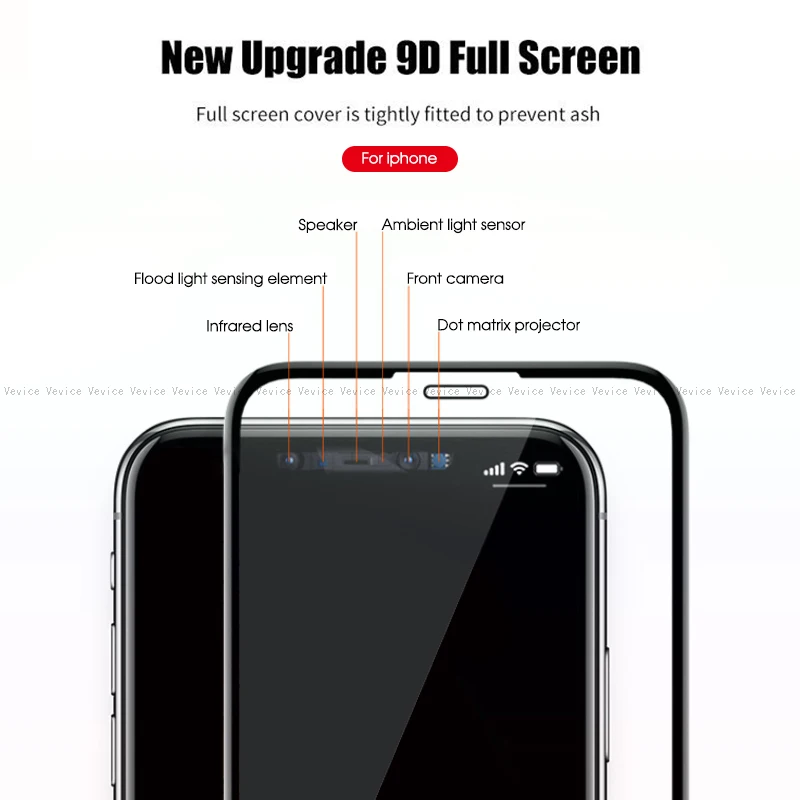 9D Премиум Защита экрана для iPhone 6 S 6s 7 8 Plus 11 Pro Max Hd пленка для iPhone 6 S 6s 7 8 Plus X XS MAX XR 11Pro