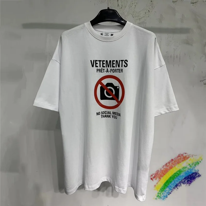 2021ss VETEMENTS NO SOCIAL MEDIA T 