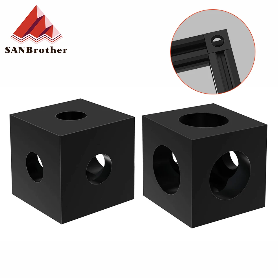 

3D Printer Parts 2020 Aluminum Block Three Way V-slot Connector Cube wheel corner for connecting aluminum profile three sides