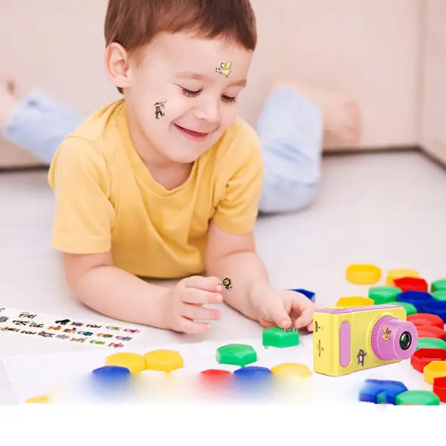 Cute Cartoon Mini 1080P Smart Kids Camera Digital Camera 2 Inch Creative Camera Toys Children Birthday Gift Toddler Toys camera 4